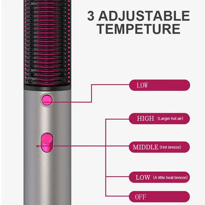 One Step Multifunctional Hot Air Comb Straight Dryer Portable Curler Straight Hair 3 In 1 Dryer Brush Styling Tool Hairdryer
